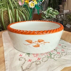 Vintage Rosenthal Kronach Moliere Bowl – Orange Leaf Porcelain Germany 🌿